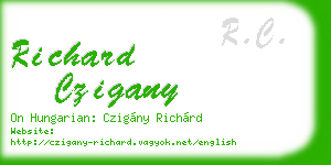 richard czigany business card