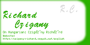 richard czigany business card